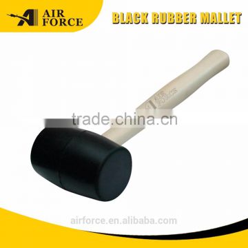 American Type Black Rubber Mallet with Wooden Handle