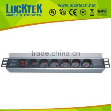 Red/Green Light Switched 6 ways italy rack mount pdu