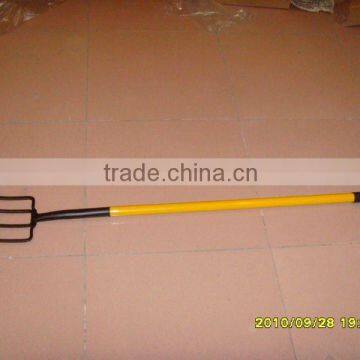 high quality long fiber handle steel garden fork