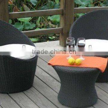 GARDEN RATTAN FURNITURE WICKER CHAIR SET