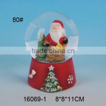 large Santa Claus snow globe