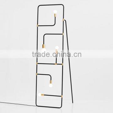 0628-1 Matte black powder coat Chinese Screens Brass aluminum steel simple pendant lamp