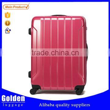 Girls decent bright color abs sky travel luggage with 360 wheel luggage