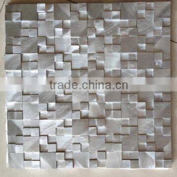 12x12 inches silver aluminium 3d metal mosaic tile                        
                                                Quality Choice