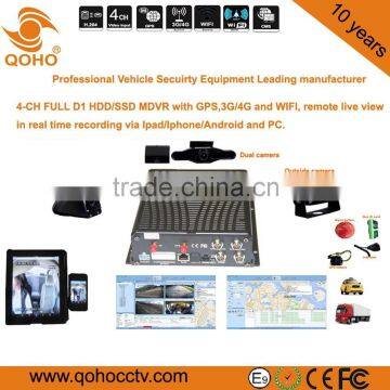 Vehicle WIFI Mobile DVR 2TB HDD 4G Online For Bus GPS google map,car black box