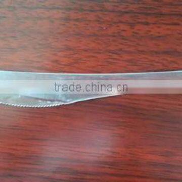 transparent plastic knife