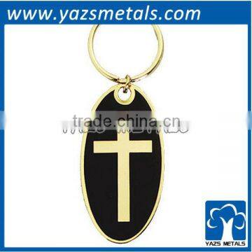 hot sales cross souvenir metal keychain