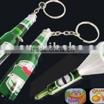 Projector,Beer bottle keychain with projector