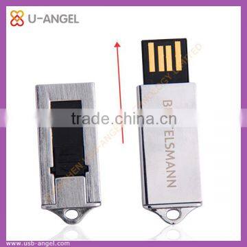 factory selling real and full capacity promotional metal mini usb flash