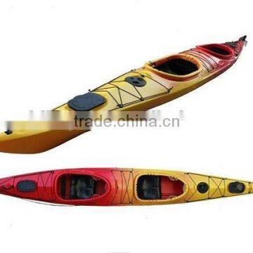 double sea kayak with footrest with steering system