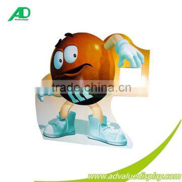 Cardboard display for chocolate snack foodie standee display stand advertising sales
