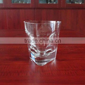 9oz Unique Handblown Triangle Shaped Glass Whisky Cup photo-2