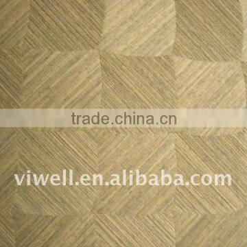 Interior natural veneer wallpaper