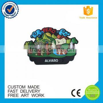 2D Cheap Map Design Souvenir Soft PVC Fridge Magnets photo-5