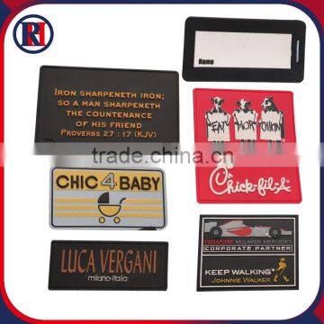 China custom embroidery patch PVC patch slim custom patch