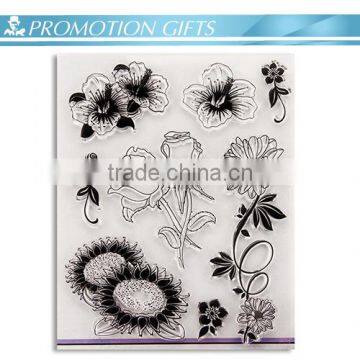 2016 New Zhejiang Promotion Carton Rose Rubber Stamp