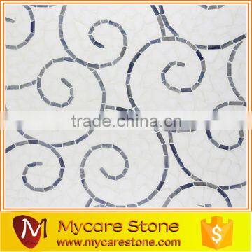 High quality professional design marble mosaic border tiles