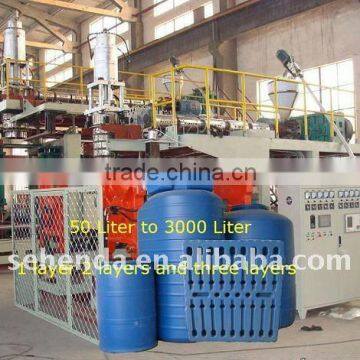 Plastic Blow Moulding Machine for 5000 Liter Water Tanks Triple Layers HMHDPE