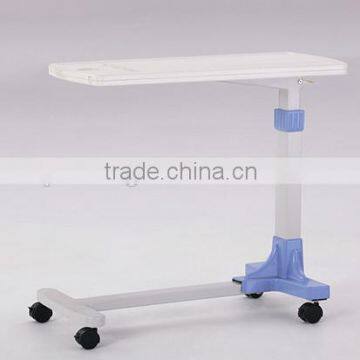 2016 F-33 ABS Hospital Movable Over Bed Table, Hospital Bed Dining Table, Adjustable Over Bed Table