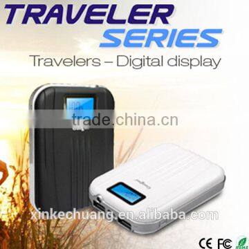 High Capacity Portable travel power bank 8800mAh and 10400mAh with a LED screen indicator