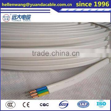3 Core CU Copper Conductor PVC Insulated Jacket Earth Flat Electric Cable