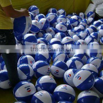 PVC plastic custom inflatable toy beach ball