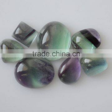 Natural Flourite Multi Color Cabochon Lot Loose Semi Precious Gemstones