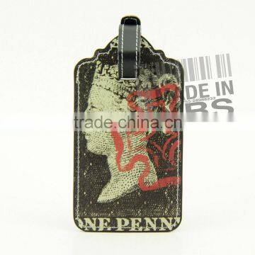 Folk Style PU Leather Luggage Tag