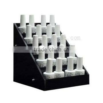 Black Acrylic Nail Polish Small Display Stand Rack