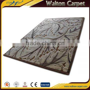 Acrylic machine woven 3D hand embroidered carpet for living room