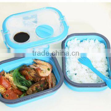 New Design Home Storage Silicon Food Bento Lunchbox photo-2