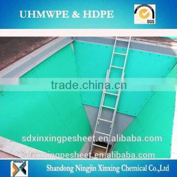 Wear resistant UHMWPE sheet for bunker lining/uhmwpe liner plate