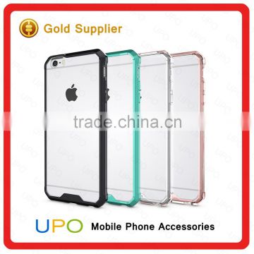 [UPO] Fashionable Wholesales Shockproof Hybrid TPU PC Transparent Clear Armor Phone Case for iPhone 6 Plus