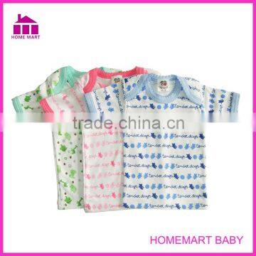 100% cotton short sleeve new born baby clothes set