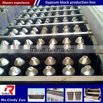 cost effective small manual gypsum block making machine/light weight gypsum block production line