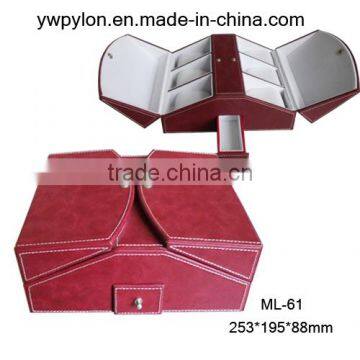 Newly design professional alibaba china supplier leather jewelry case