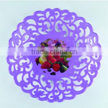 European style candy color hollow out tray