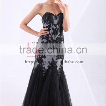 Elegant A-line Women Formal Dresses For Wedding Patterns Of Lace Evening Dress photo-2