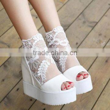 2016 factory wholesale women sexy wedge dress shoes PH3483