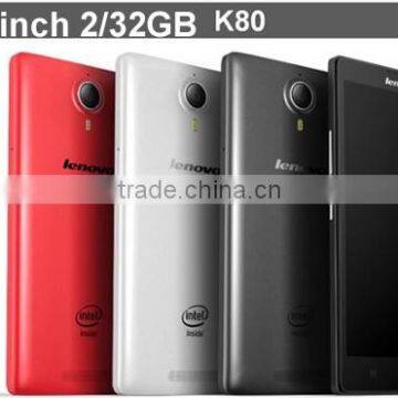 4G LTE Lenovo K80 phone 5.5Inch FHD Intel Atom Z3560 Android 4.4 Quad Core RAM 2GB ROM 32GB 13MP Dual SIM china brand phone