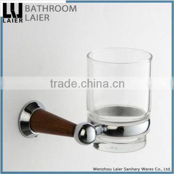 Simple Zinc Alloy Chrome Finishing Bathroom Accessories Wall Mounted Tumbler Holder