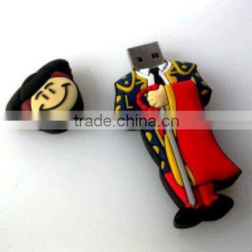 OEM 1GB 2 tb rubber pvc custom rabbit cartoon swiss army man usb