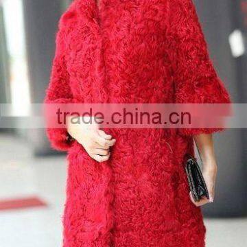 2015 NEW ARRIVAL real lamb fur coat for women LC15