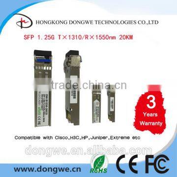 GLC-BX-U Cisco compatible BIDI SFP 1.25G 1310TX/1550RX 40km Huawei SFP Module