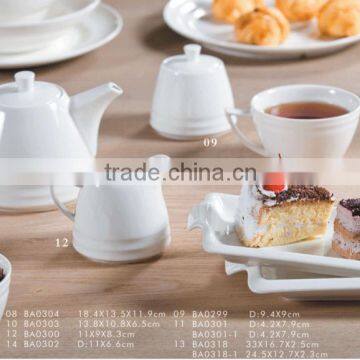 Modern durable white porcelain dinnerware sets