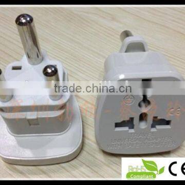 Hot selling plug with socket type universal to South Africa plug travel adapter safety shutter CE