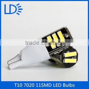 12v Car Lighting Led Bulbs 11smd 7020 T10 Led Car Width Light