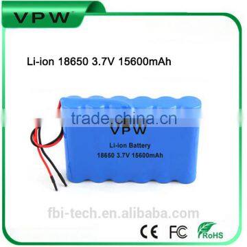 Factory Original high safety 18650 3.7V 15600mAh Li-ion battery pack