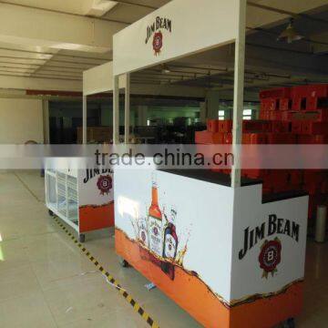 Mobile Metal Display Rack Mini Bar