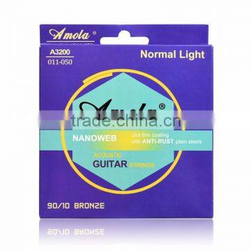 Wholesale Guitar Strings Amola A3200 Acoustic Guitar Strings better than elixir guitar strings